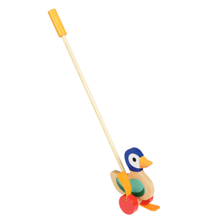 Wooden Push Along Duck