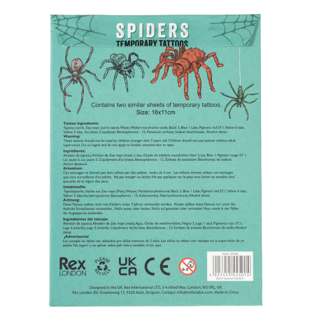 Temporary Tattoos - Spiders