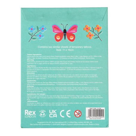 Temporary Tattoos - Floral Flutter