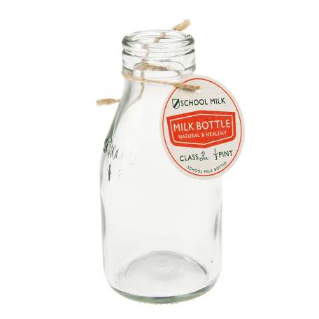 Traditional school milk bottle