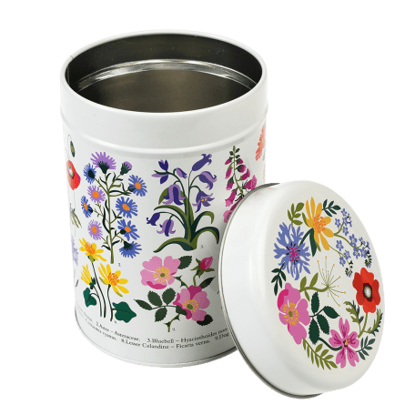 Wild Flowers cannister tin