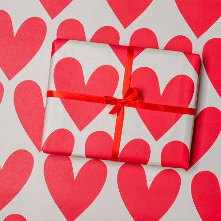 Wrapping Paper (5 Sheets) - Hearts