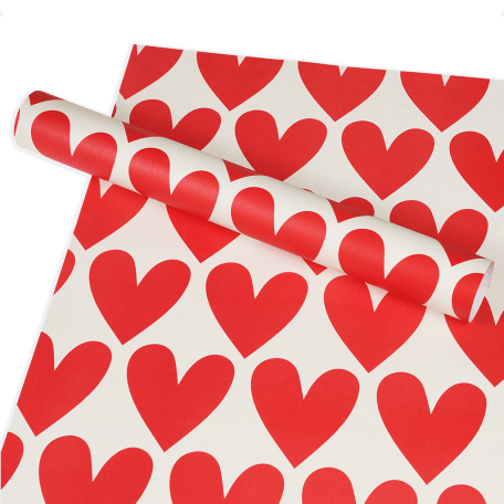 Wrapping Paper (5 Sheets) - Hearts