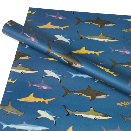 Wrapping Paper (5 Sheets) - Sharks