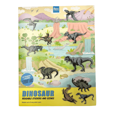 Prehistoric Land Reusable Stickers And Scenes