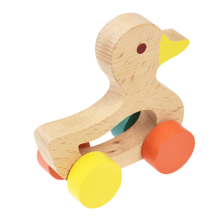 Wooden Push Along Toy - Duck