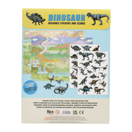 Prehistoric Land Reusable Stickers And Scenes