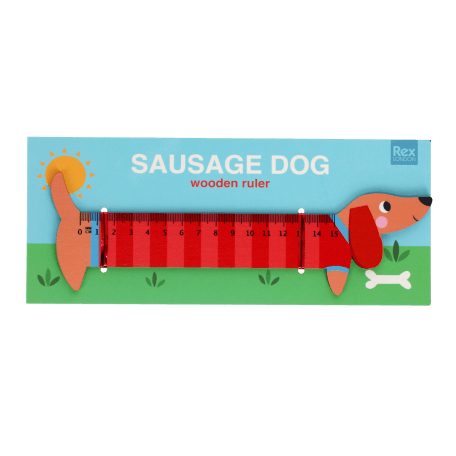 Wooden Ruler - Sausage Dog