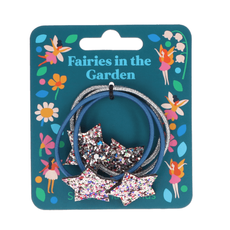 Glitter Star Hair Bands (set Of 4) - Fairies In The Garden