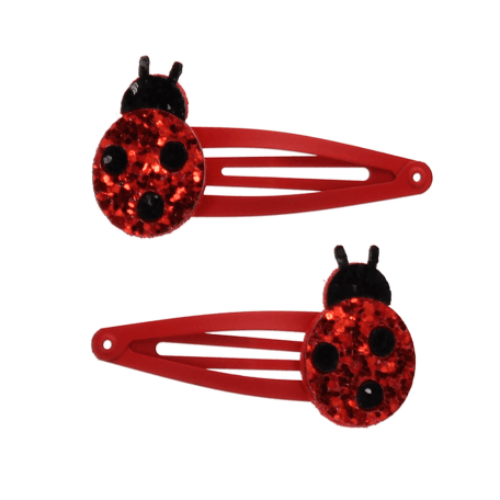 Ladybird Glitter Hair Clips (set Of 2)