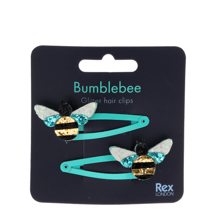 Bumblebee Glitter Hair Clips (set Of 2)