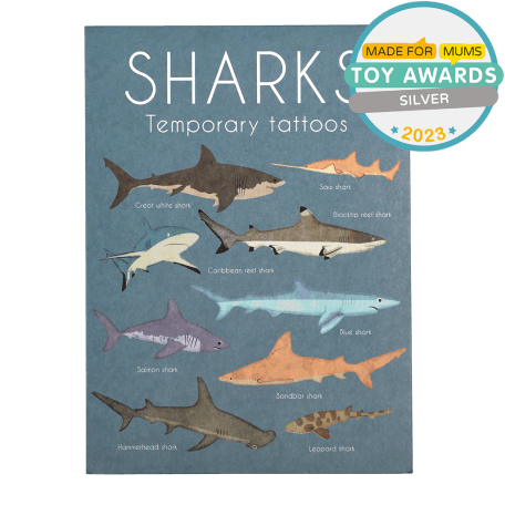 Shark Temporary Tattoos (2 Sheets)