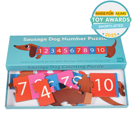 Sausage Dog Number Puzzle - Shortlisted - Made for mums toy awards