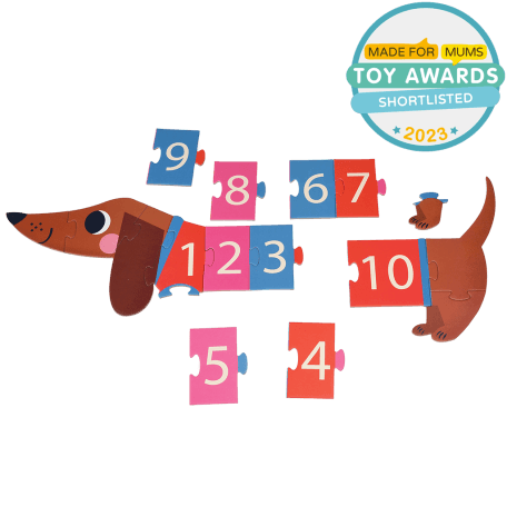 Sausage Dog Number Puzzle - Shortlisted - Made for mums toy awards