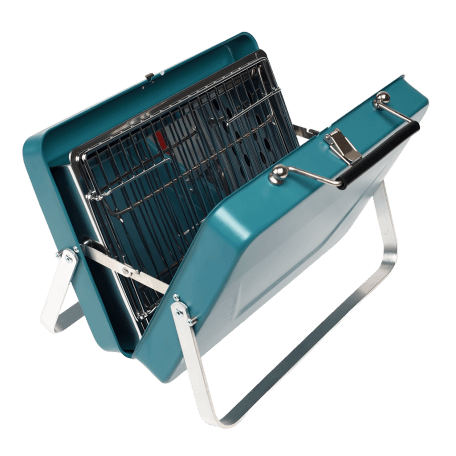 Portable Suitcase Bbq in Blue