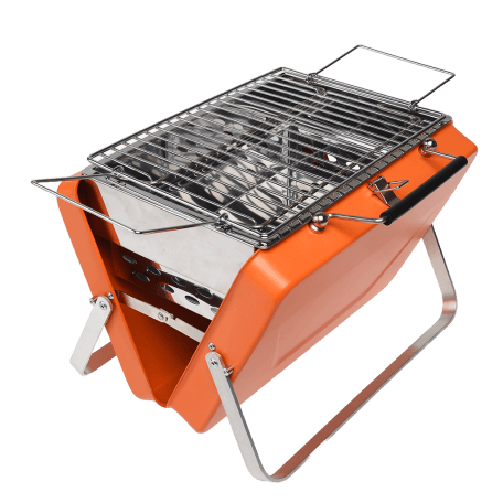 Portable Suitcase Bbq - Orange