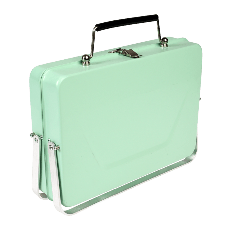 Portable Suitcase Bbq - Green