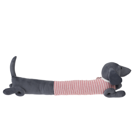 Sausage Dog Draught Excluder - Pink Jumper