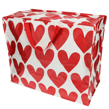 Jumbo Storage Bag - Hearts