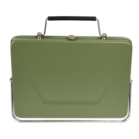 Portable Suitcase Bbq - Dark Green