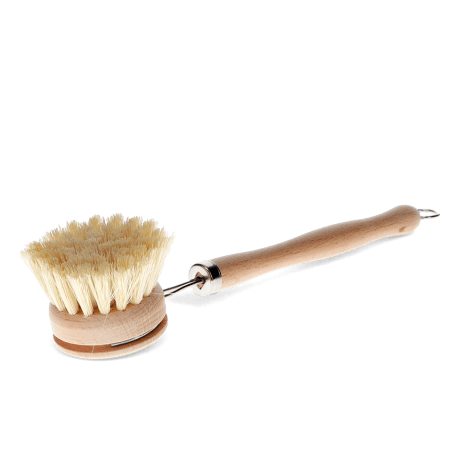 Long-Handled Wooden Pan Brush