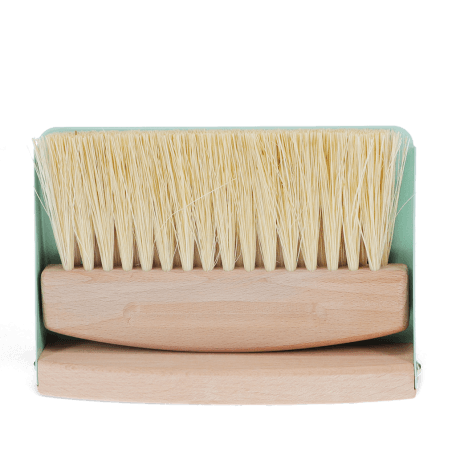 Wooden Table Brush And Pan Set - Pistachio