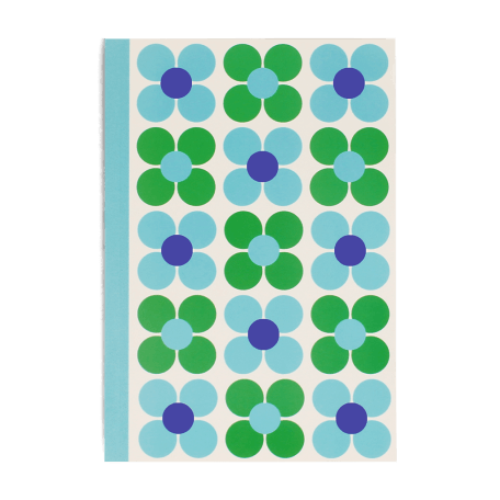 A5 Notebook - Blue And Green Daisy