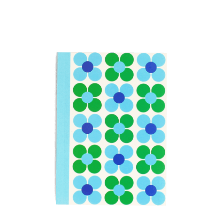 A6 Notebook - Blue And Green Daisy