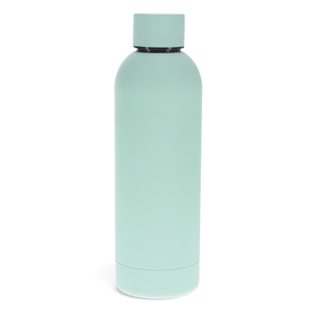 Rubber Coated Steel Bottle 500ml - Eggshell Blue