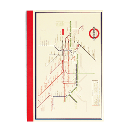 A5 Notebook - Tfl Heritage Tube Map