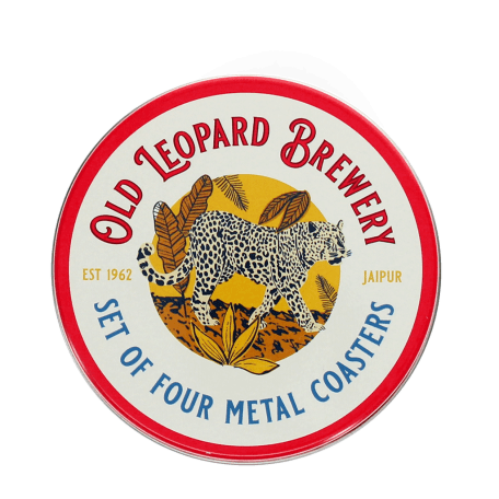 Metal Coasters - Old Leopard Brewery (set Of 4)