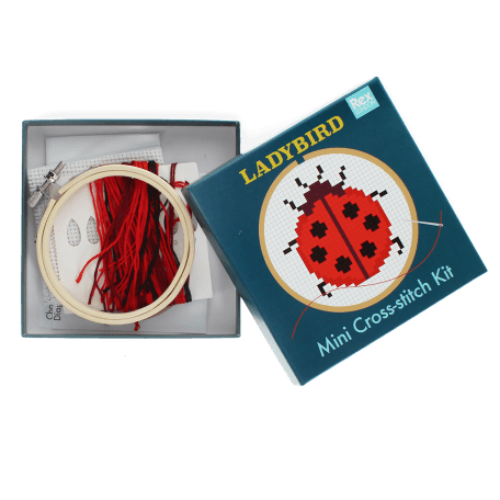 Mini cross-stitch kit - Ladybird