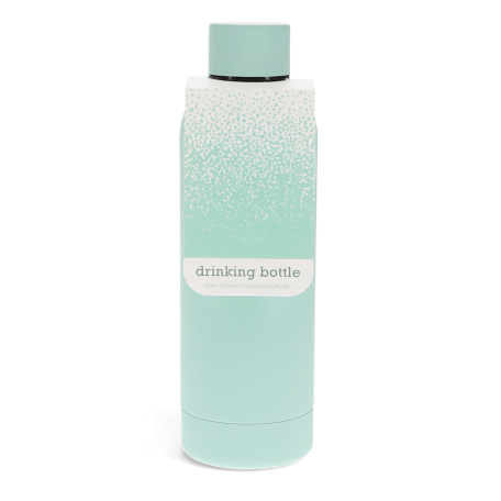 Rubber coated steel bottle 500ml - Eggshell blue