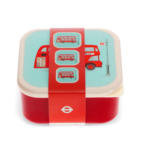 Snack boxes (set of 3) - TfL Routemaster Bus