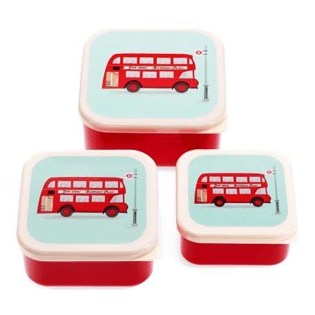 Snack boxes (set of 3) - TfL Routemaster Bus