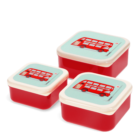 Snack boxes (set of 3) - TfL Routemaster Bus