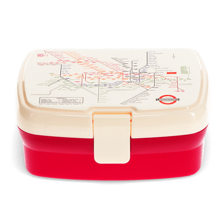 Lunch box with tray - TfL Heritage Tube map