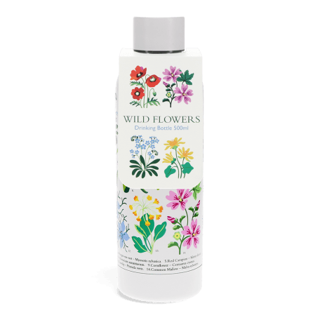 Stainless steel drinks bottle 500ml - Wild Flowers