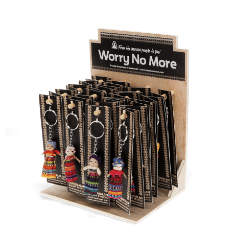 Worry dolls with keyring - Assorted