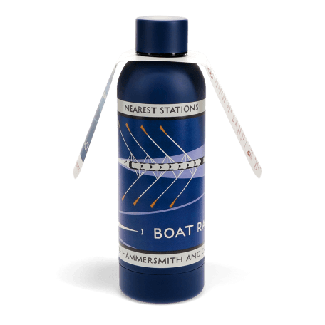 Stainless steel bottle 500ml - TfL Vintage Poster "Boat Race"