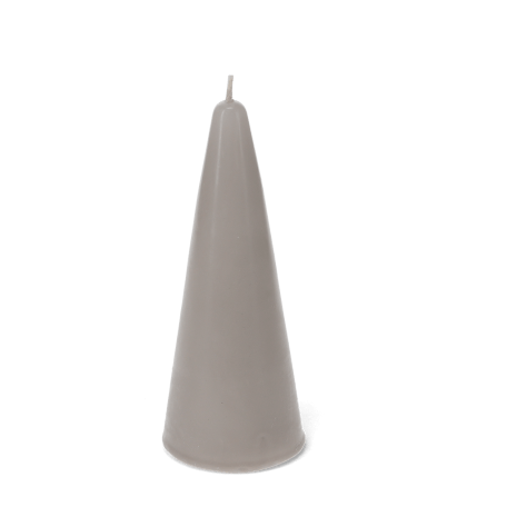 Small cone candle - Light Grey 