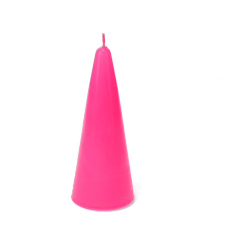 Small cone candle - Bright Pink