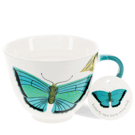 New bone china mug - Butterfly