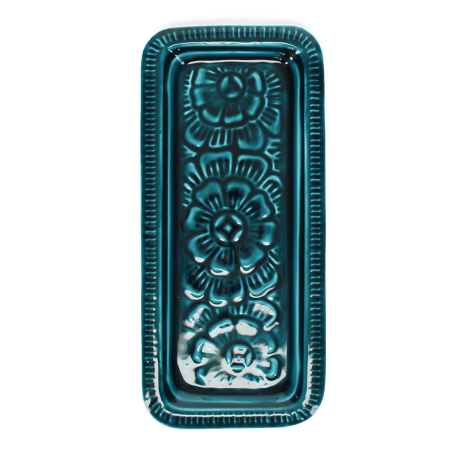 Enamel decorative tray - Blue