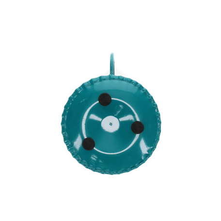 Enamel chamberstick candle holder - Blue