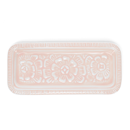 Enamel decorative tray - Pink