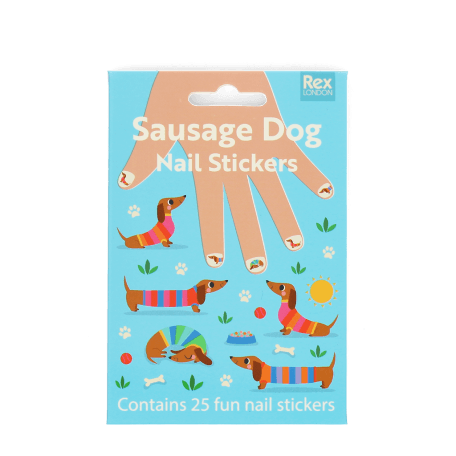 Children's nail stickers - Sausage Dog