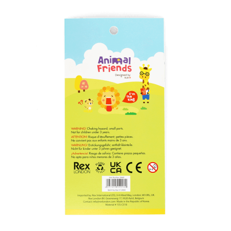 3D puffy stickers (single sheet) - Animal Friends