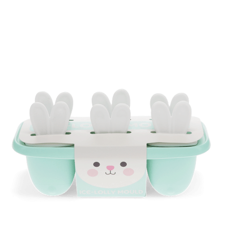 Blue ice lolly mould bunny ears