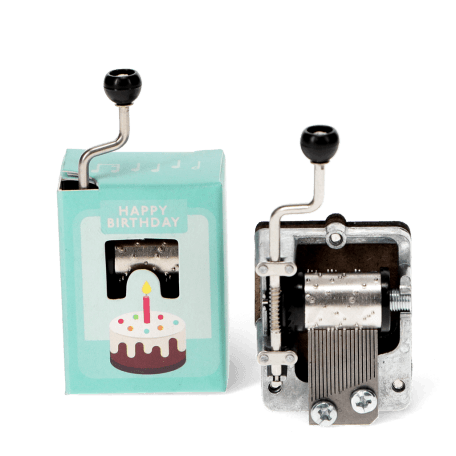 Hand-crank music box assorted- Happy Birthday